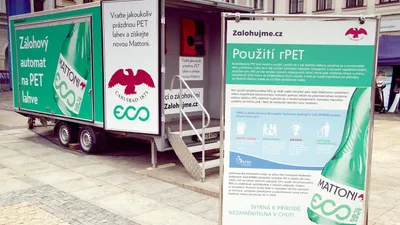Automat na vracení zálohovaných PET lahví